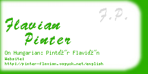 flavian pinter business card